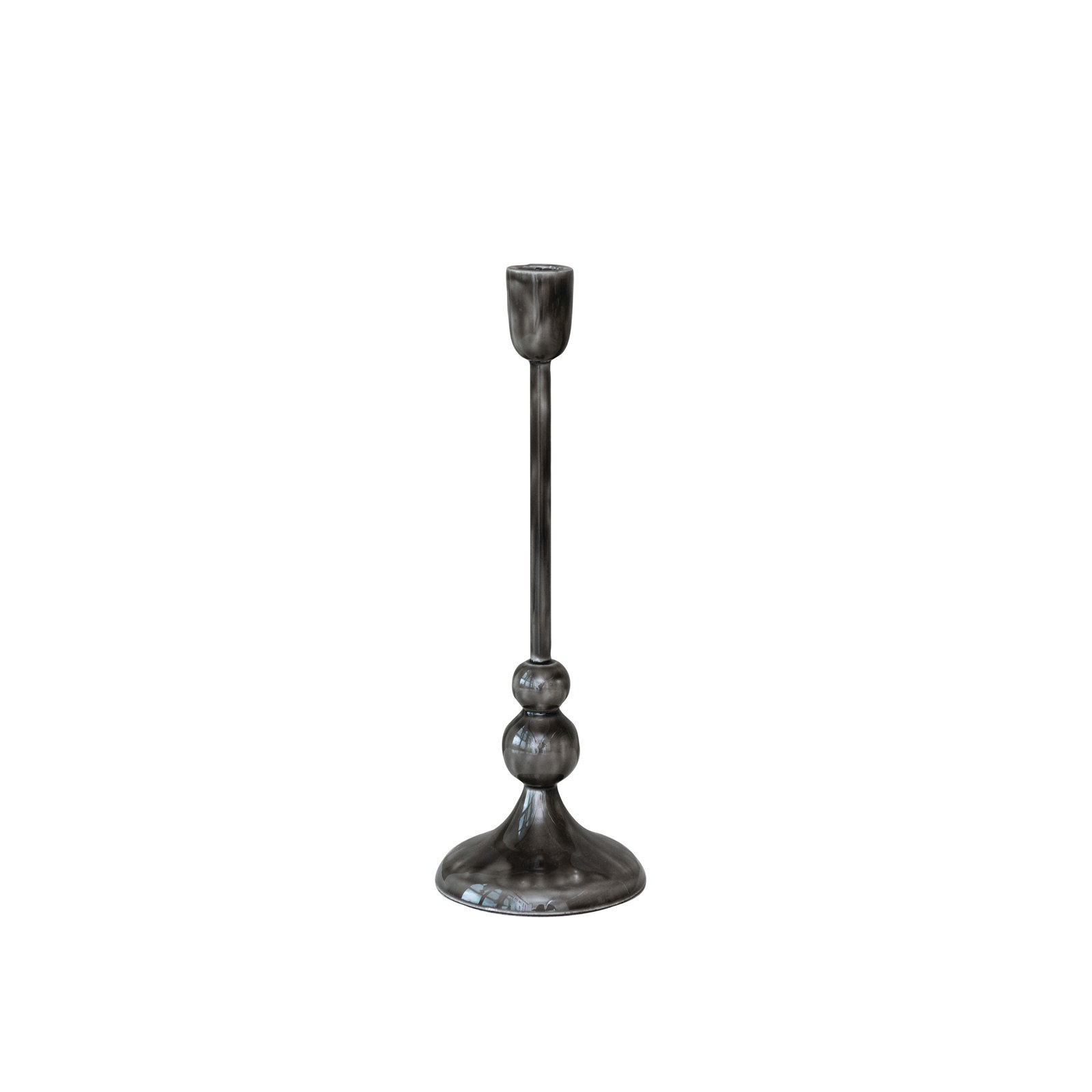 Enameled Aluminum Taper Holder, 11.75" H x 4" W x 4" D