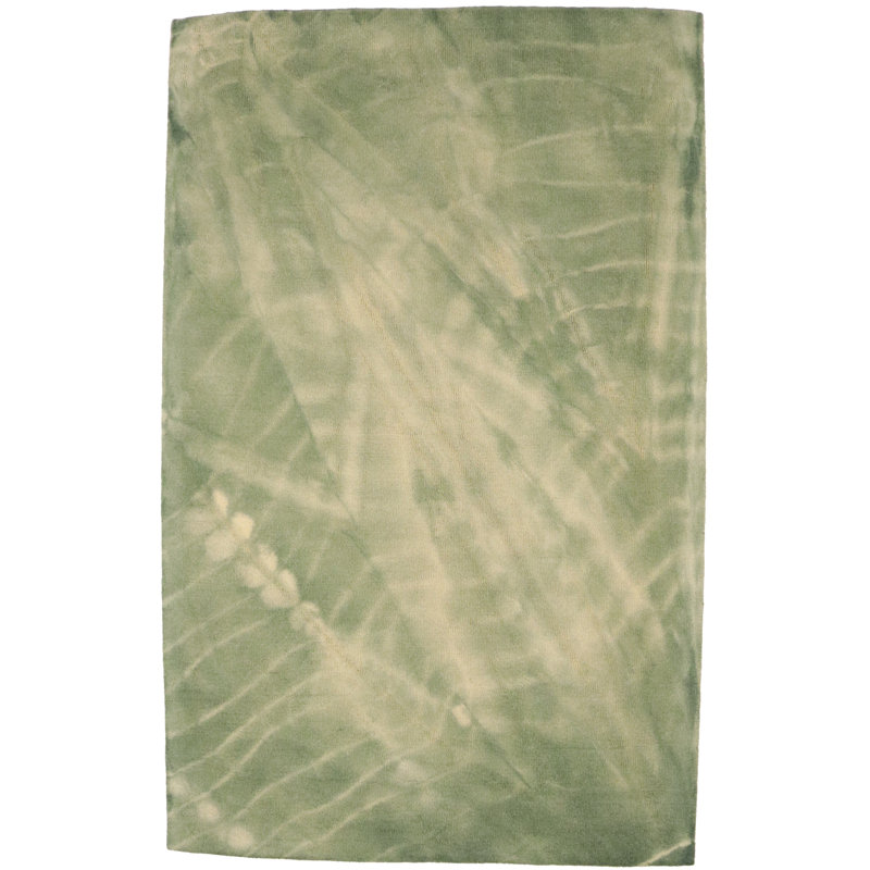 Tapis vert touffeté à la main Jandra