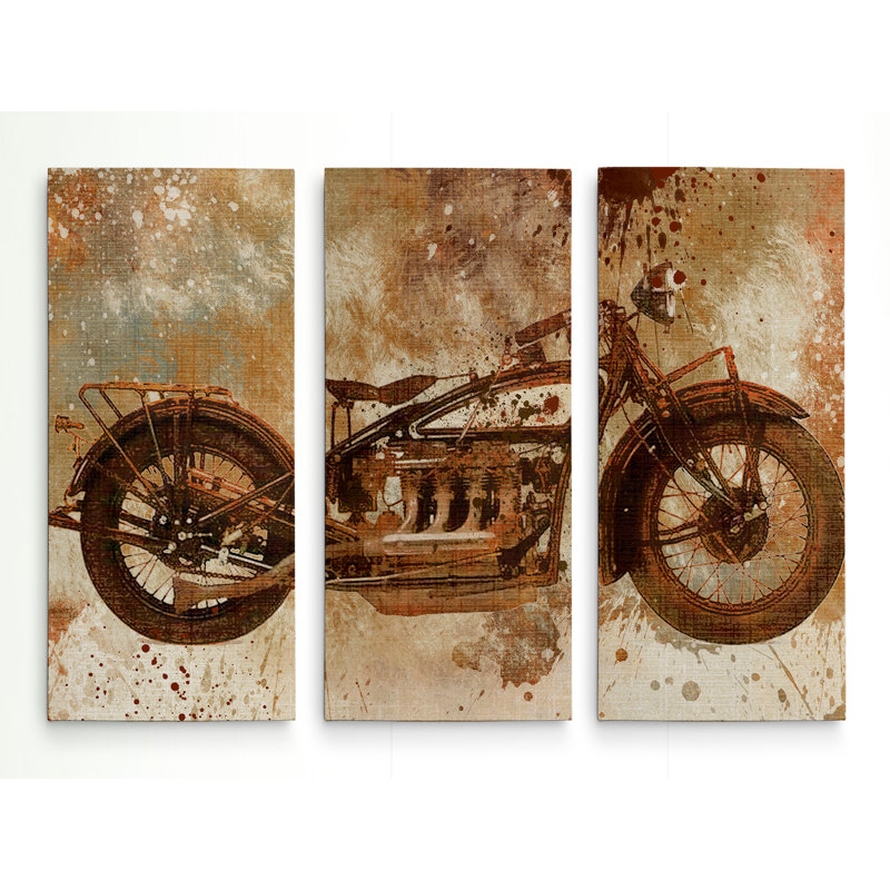 «Live to Ride V», image multi-pièces sur toile tendue, H 24 po x l 36 po x P 1,5 po