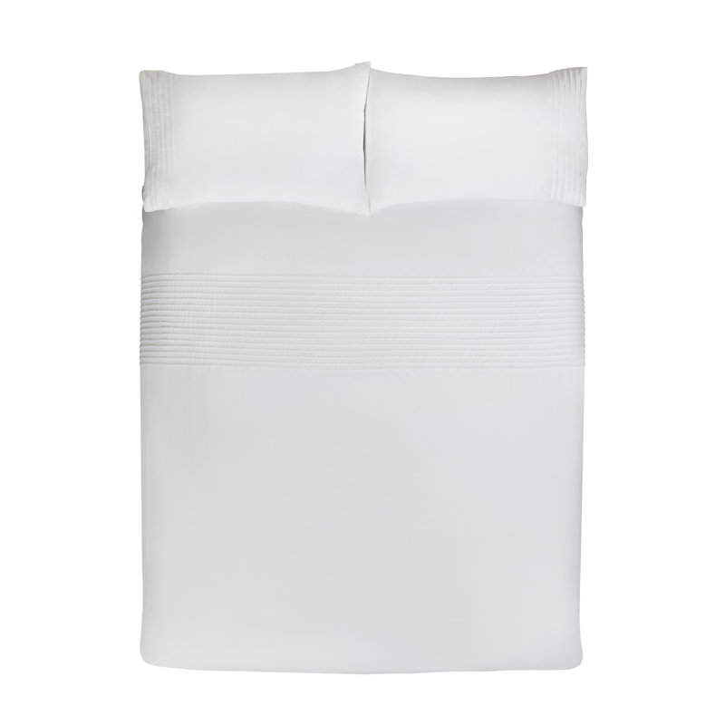 Carollee Polyester Solid Colour Duvet Cover Set with Pillowcases, Single - 1 Standard Pillowcase