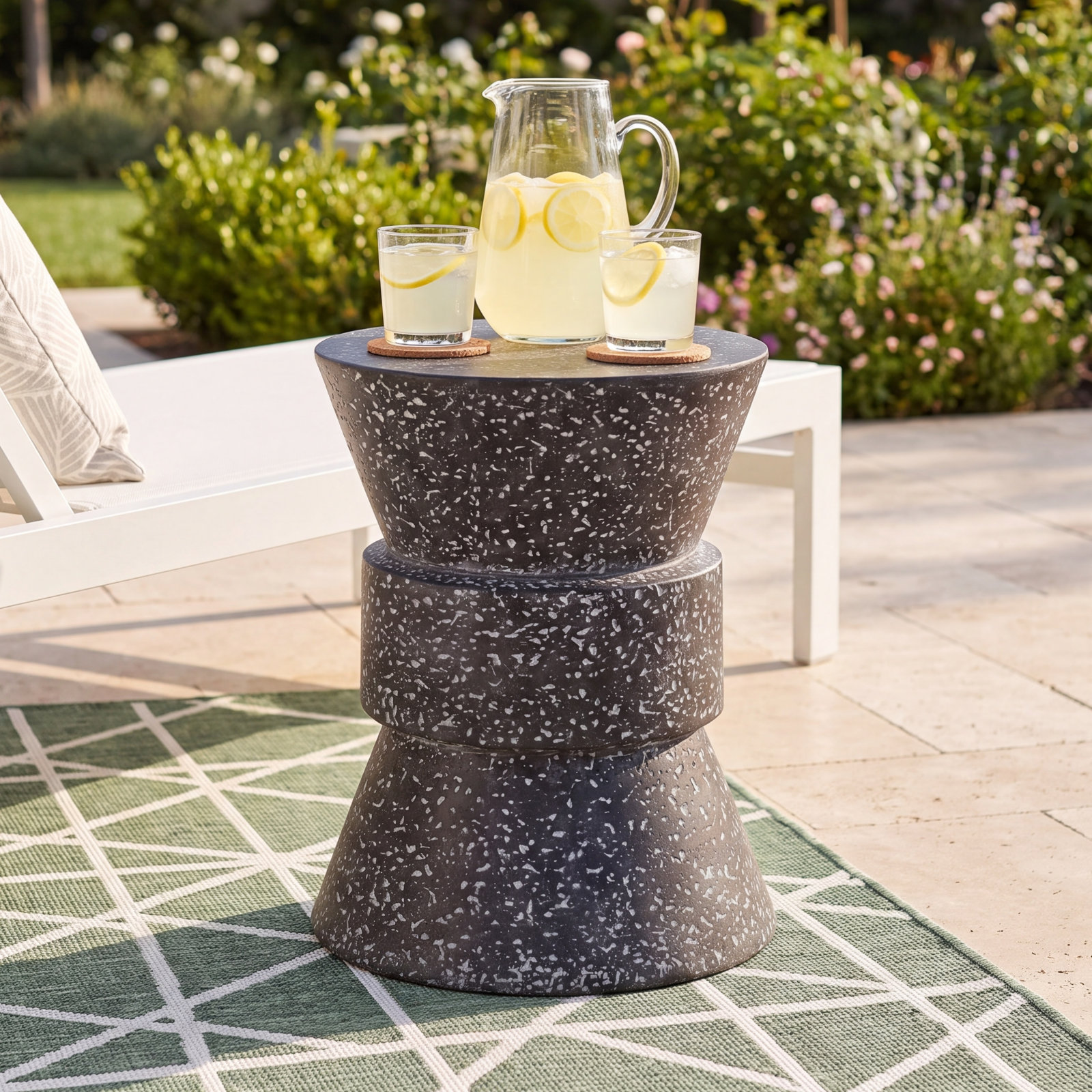 Toca Accent Stone Side Table