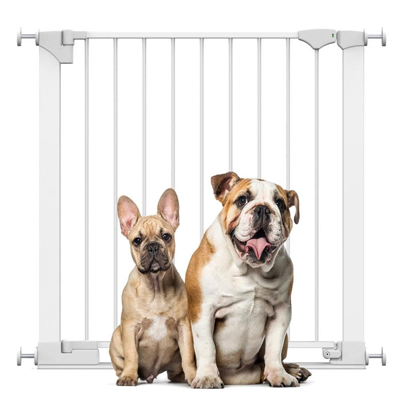 Metal Pressure Mounted Pet Gate, White, 82cm - 89cm