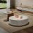 35.43"Simple Cream Style Round Tea Table