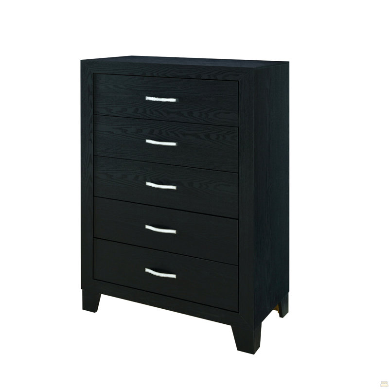 Commode noire Carlos