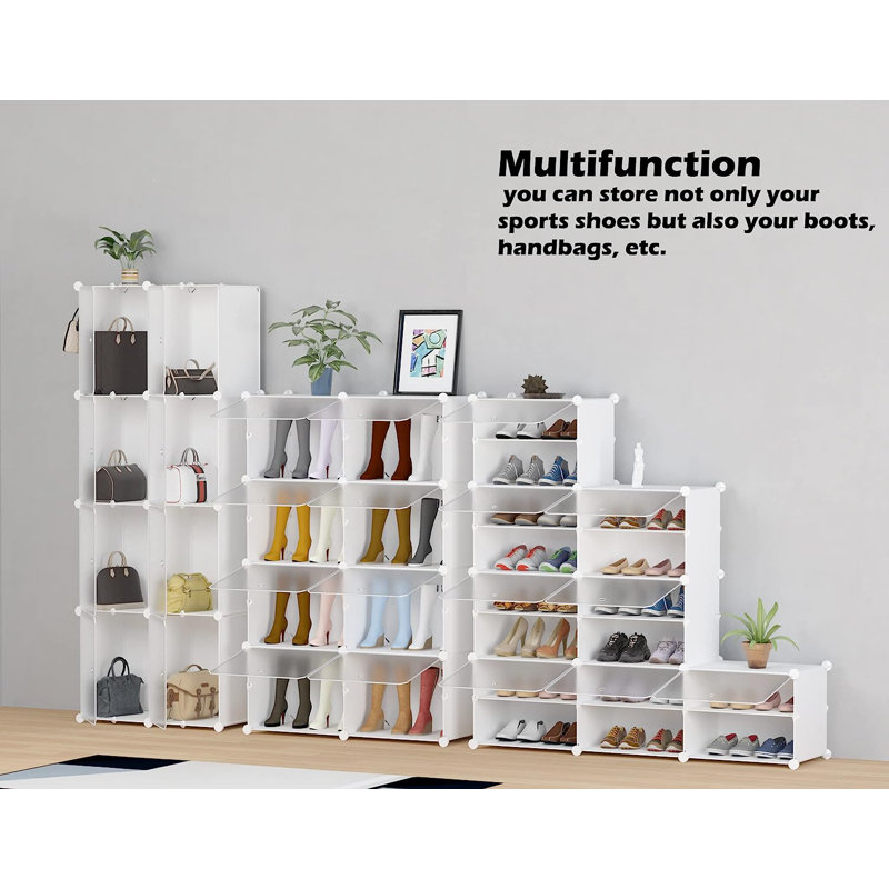 32 Pair Stackable Shoe Storage Box