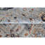 Hand Knotted Wool Oriental Area Rug in Gray/Navy/Orange/Silver-979336228