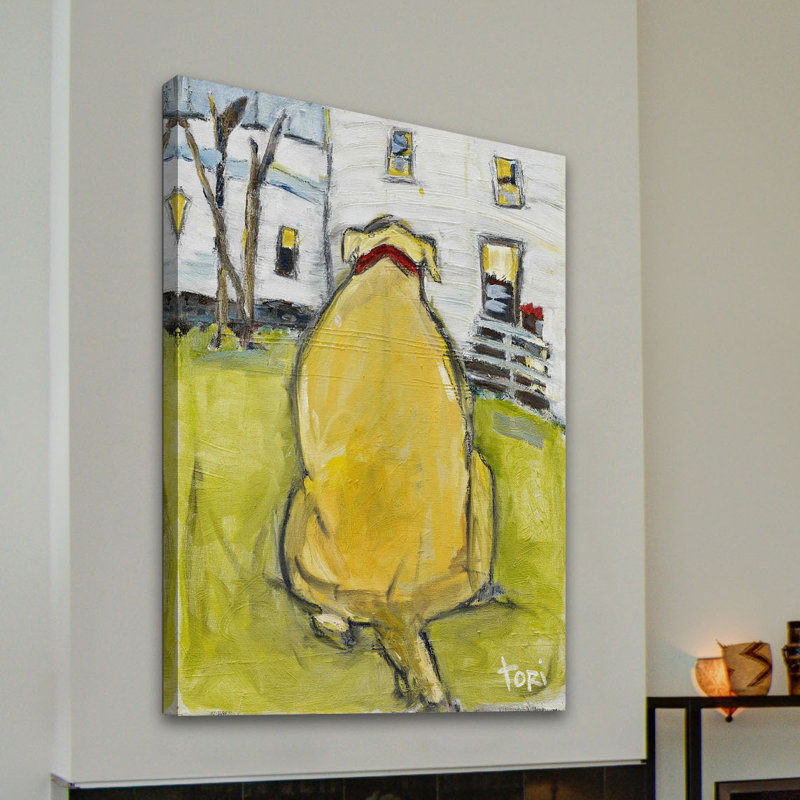 « fat ass » par tori campisi, reproduction d’art sur toile tendue, H 30 po x l 20 po x P 1,5 po