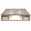 Grand lit plateforme avec 6 tiroirs de rangement-539008105