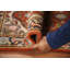Tapis oriental traditionnel orange en laine 2x3