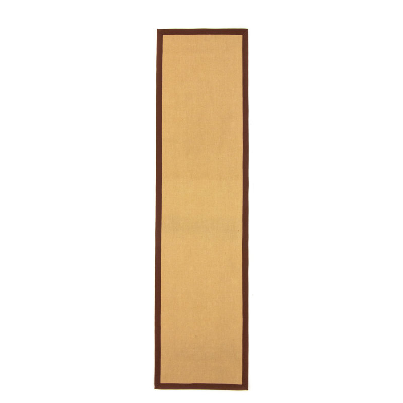 Sisal Hand Woven Brown Rug, Runner 75 x 350cm