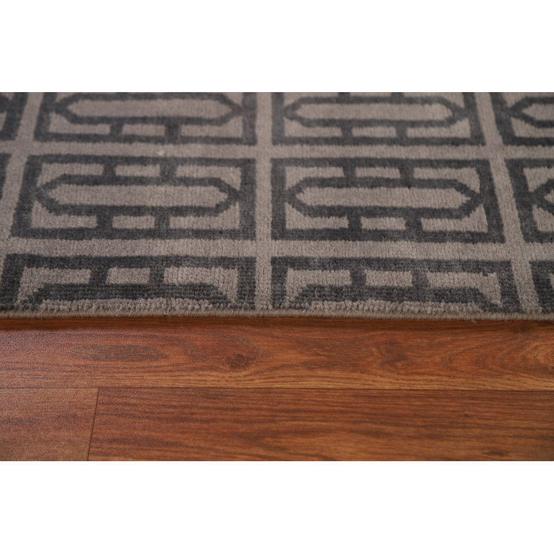 One-of-a-Kind 5'5" X 8'4" New Age Wool Area Rug in Gray