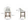EDWARD COUNTER STOOL PERFORMANCE FABRIC HEATHER GREEN