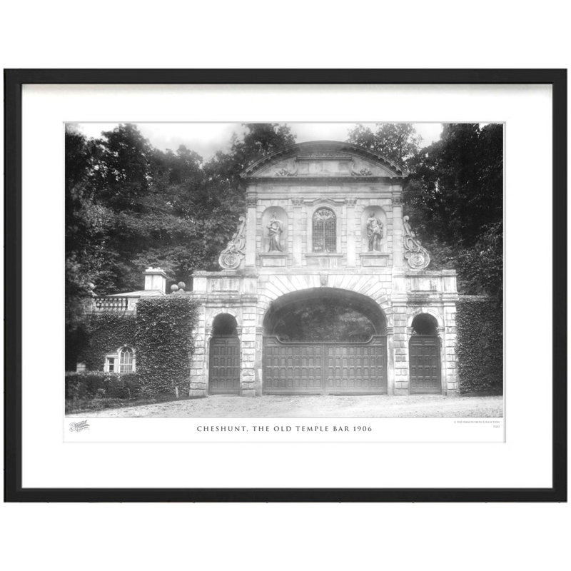 Cheshunt, The Old Temple Bar 1906 by Francis Frith - Single Picture Frame Print, 40cm H x 50cm W x 2.3cm D