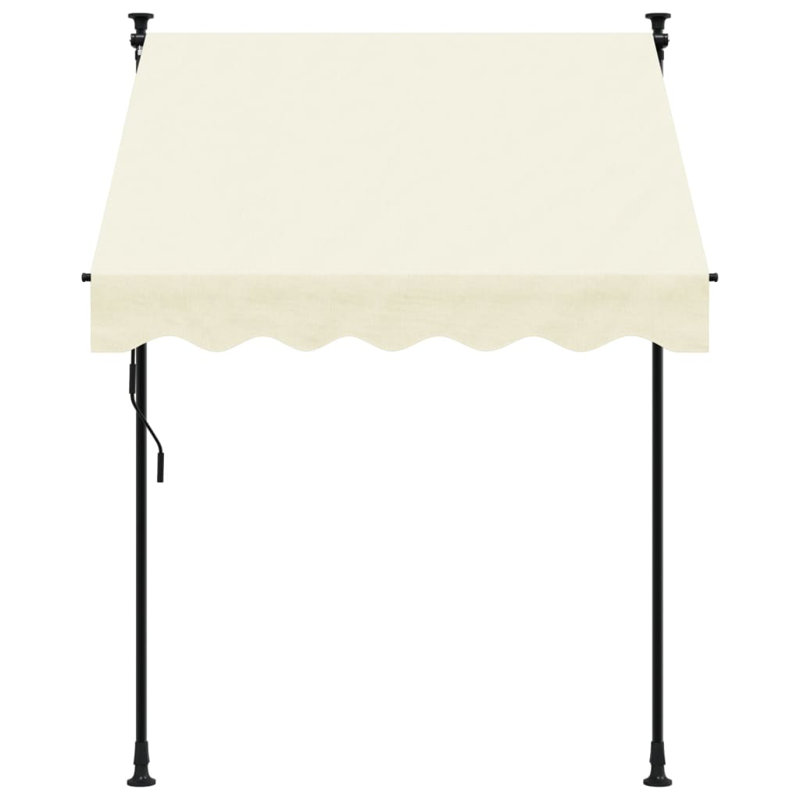 Rollox Retractable Patio Awning, 150cm W x 150cm D, Anthracite