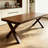 Solid wood rectangular dining table-176882272