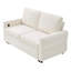 Canapé-lit convertible avec canapé-lit de 62,75 po avec dossier réglable et ports USB-1071603940