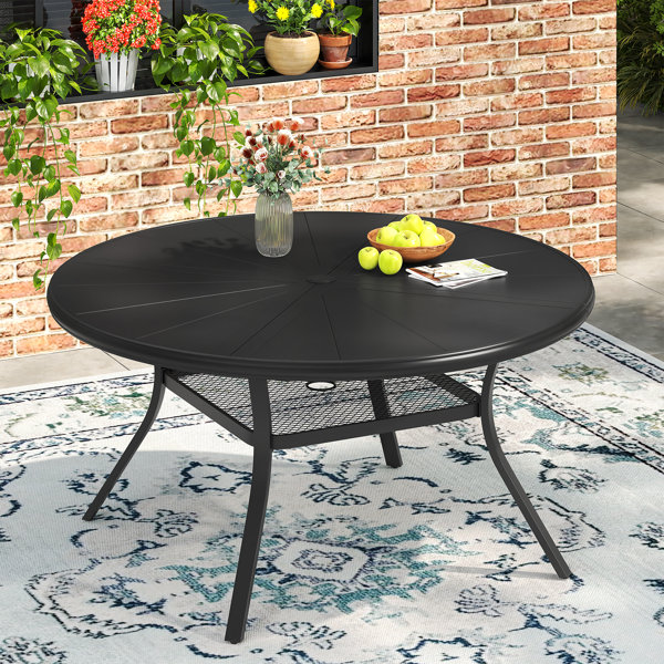 Round Black Outdoor Dining Table: Stylish, Durable & Elegant Choices 3 Round Black Outdoor Dining Table: Stylish, Durable & Elegant Choices