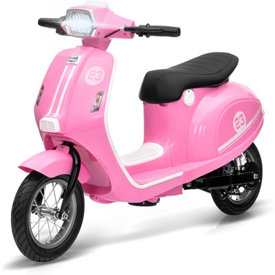 Kids 24V Electric Ride-On Motorcycle with LED Lights, Rear Brake, Waterproof Design, 14MPH Max Speed Ages 8-12, 132 lbs Capacity