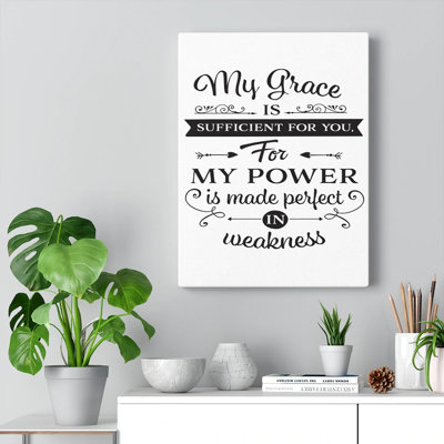 My Grace Is - Wrapped Canvas Print