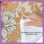 Édredon orange, beige et floral-128003392