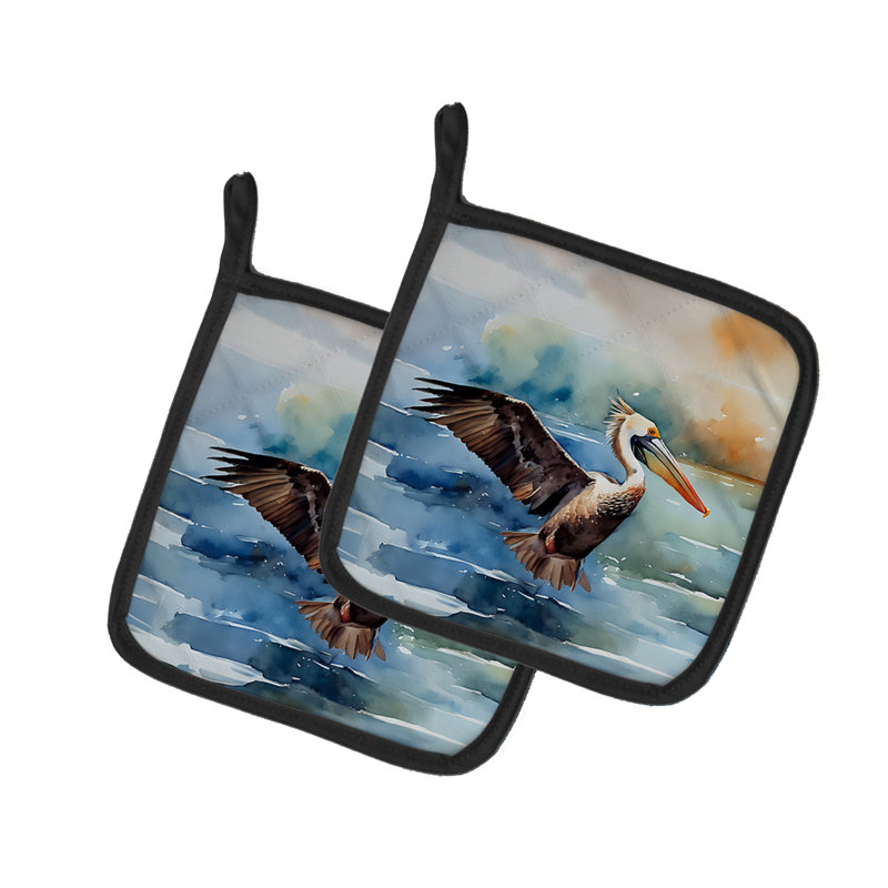 Caroline's Treasures Nautical Collection Polyester Potholder Set