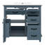 Meuble-lavabo 36 po avec lavabo, meuble-lavabo simple avec armoire, 2 tiroirs rabattables, 2 tiroirs et tablette réglable-735441623