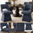 Modern Chenille Swivel Dining Chair, Open Back – 360° Rotating Design for Dining Room-784071258