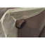 Auvent pour abri de jardin extérieur 10 pi x 10 pi - à deux niveaux, protégé, imperméable, enveloppe, couverture de patio brun, protection,