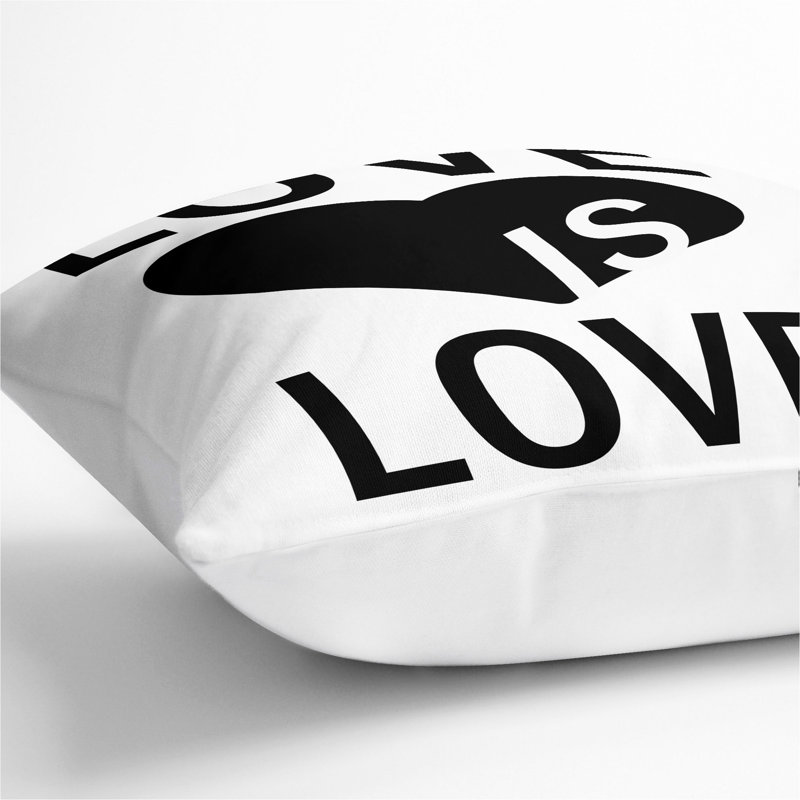 Square Cushion, 55cm H x 55cm W x 20cm D, White