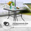 Patio Dining Set Umbrella Hole Included Table,