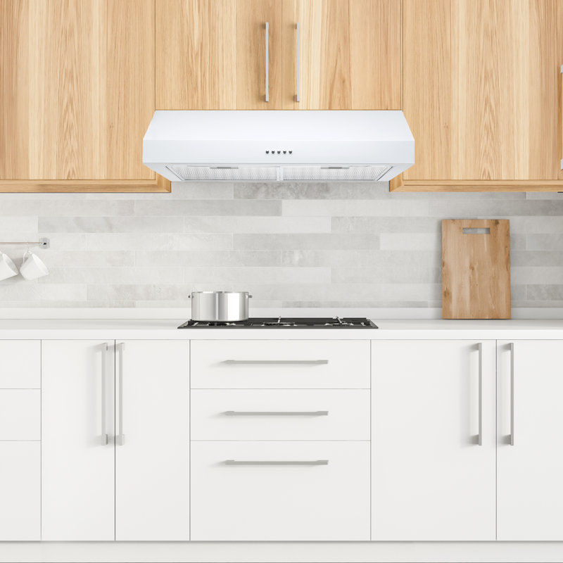 Ancona Stainless Steel 440 CFM Ducted (Vented) Under Cabinet Range Hood with Mesh Filter