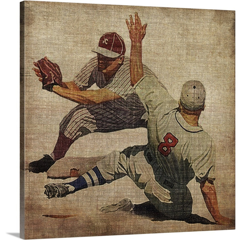 Art Arthur Sports VII, Toile tendue, H 30 po x l 30 po x P 1,25 po