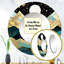 Mountain Nature's Roar I - Abstract Landscape Round Mirror 36 Inch-97183881