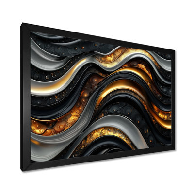 Fractal Peano Curve III noir et gris - impressions sur toile