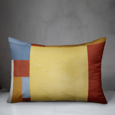 Geometric Outdoor Reversible Throw Pillow