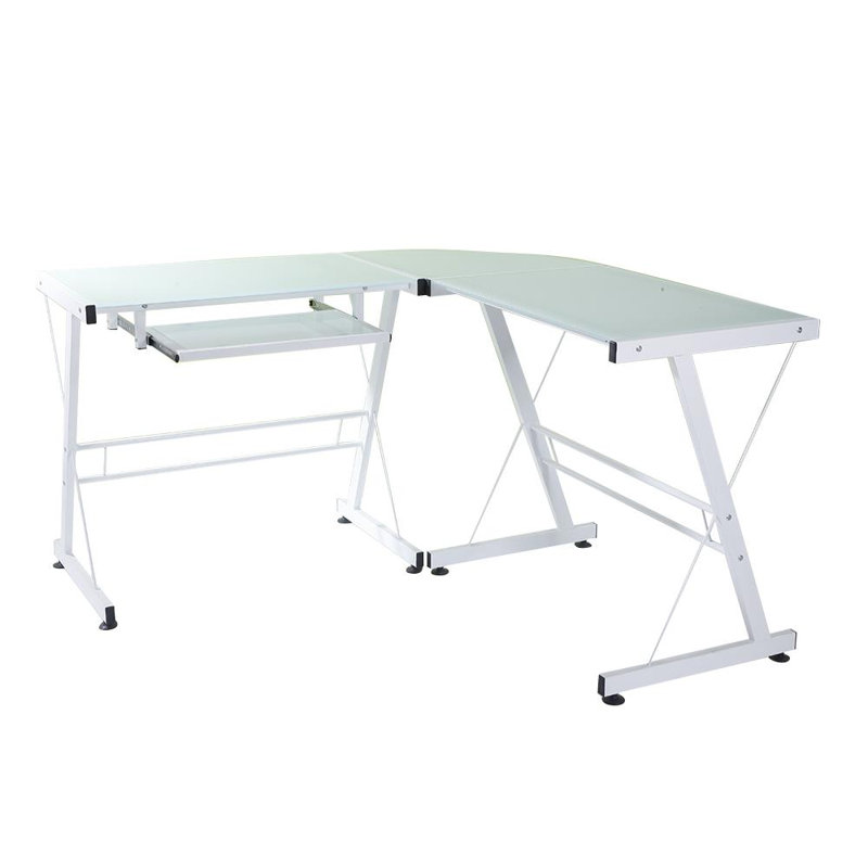 Monmouth L-Shaped Computer Desk, White
