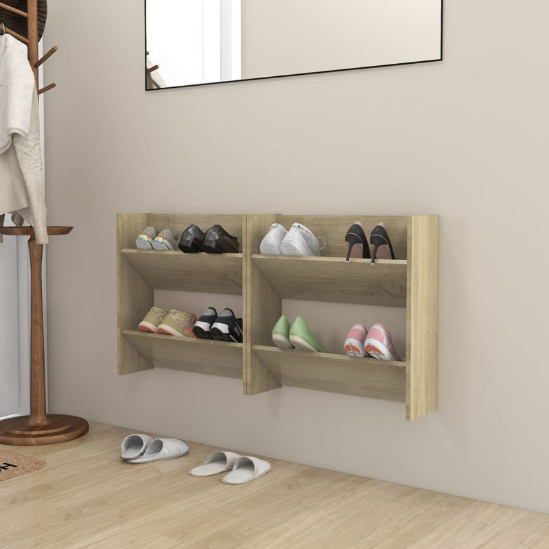 8 Pair Shoe Rack, Sonoma Oak