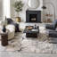Tapis contemporain neutre en marbre Neutral-1027517762