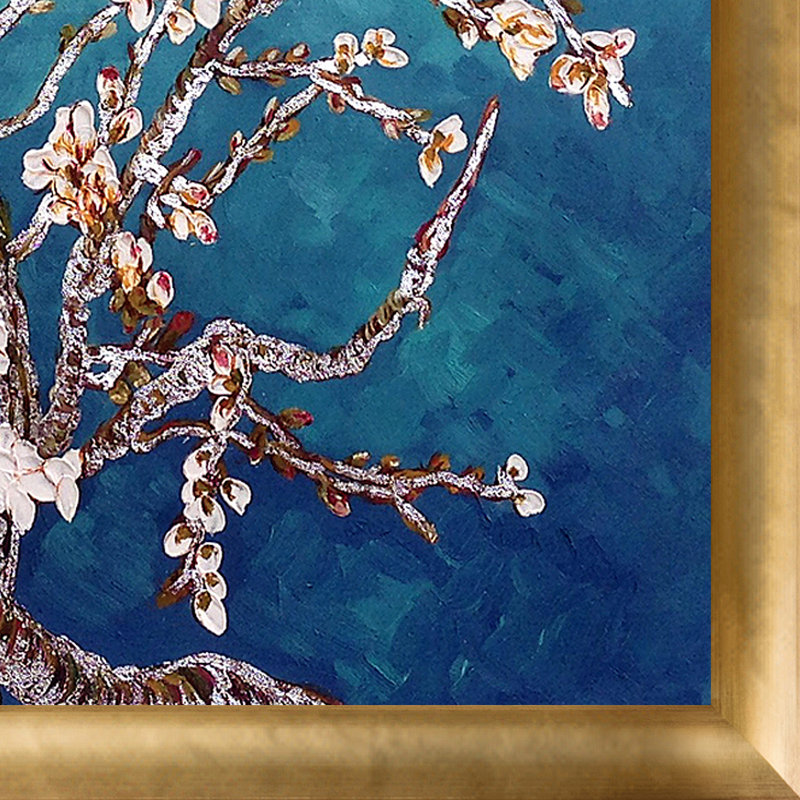 « branches of a amande tree » par vincent van gogh-picture frames, peinture sur toile, H 23 po x l 27 po x P 2 po, Luminoso