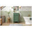 Ensemble de meuble-lavabo autoportant de 16 po de style français avec lavabo en céramique, ensemble de meuble-lavabo simple avec porte à fermeture douce, tablette réglable et pieds pleins