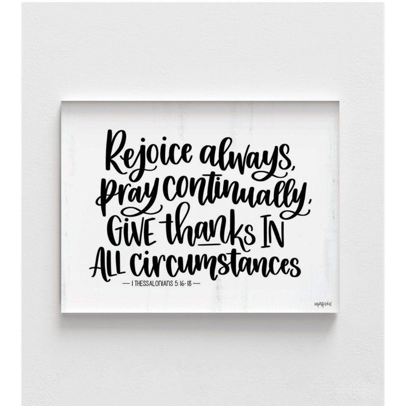 «Réjouissez-vous toujours», impression de Thessalonians 5: 16-18, très grande décoration murale de couloir, idée de cadeau de prière, décoration de bureau à ambiance positive