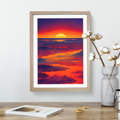 Thrilling Sunset - Single Picture Frame Painting