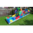Herokiddo Block Party 42’ Inflatable Obstacle Course With Water Slide – Commercial Grade Pvc, Ultimate Backyard Challenge For Kids And Adults, Wet & Dry Play (blowers Included)
