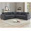 Ensemble de canapé modulaire surdimensionné surdimensionné, canapé en L, velours côtelé, rembourré, assise profonde, 5 places, 5 coussins décoratifs et 6 coussins de dossier, salon, appartement