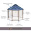 Chenil pour chien modulaire et parc pour animaux avec auvent pour animal de compagnie - enclos intérieur, extérieur et portable, 5 pi-69682215-69682211