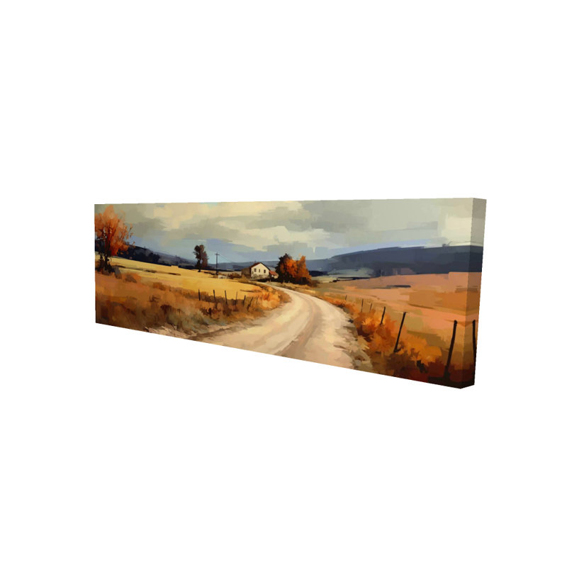 Sentier champêtre - Arbres, paysages, toile pour la décoration intérieure, H 60 po x l 20 po