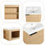 Meuble-lavabo mural simple 24 po avec plateau en résine Habrough et porte à fermeture douce Habrough-127374736-127374737