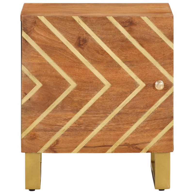 Hawkins 163cm W Solid Wood Bedside Table
