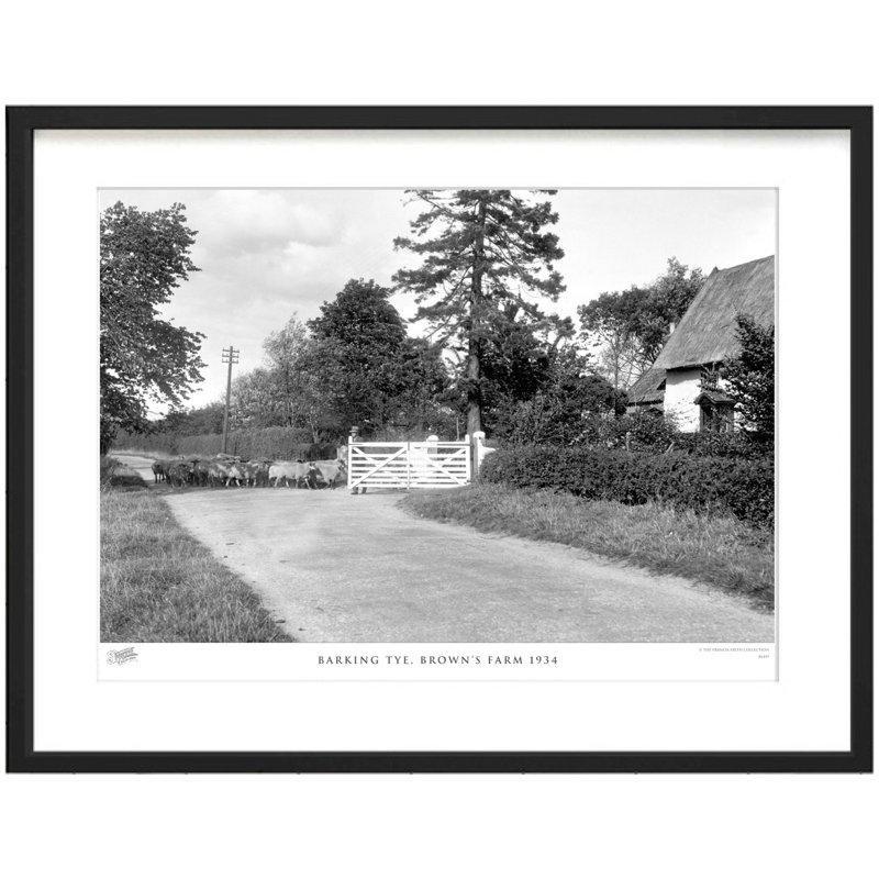 Barking Tye, Browns Farm 1934 - Single Picture Frame Print, 60cm H x 80cm W x 2.3cm D