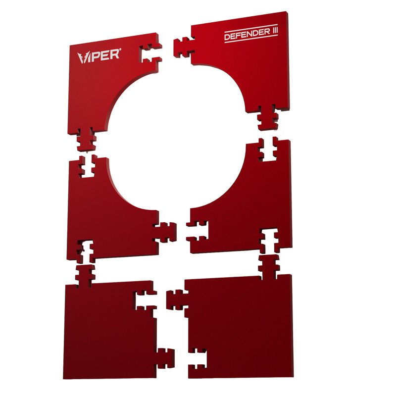Viper Wall Defender III Dartboard Surround Red, Red